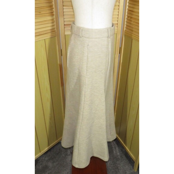 OGL FuzzLuxe Soft Cozy Wool Blend High Waisted Umbrella Hem Midi Skirt PETITE S - Picture 8 of 9